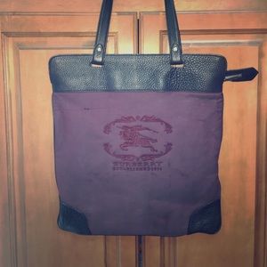 Authentic Burberry Tote, shown inside out as well